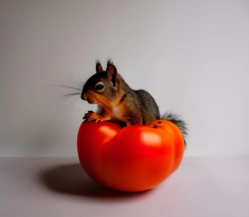 Squirrels Eating Tomatoes