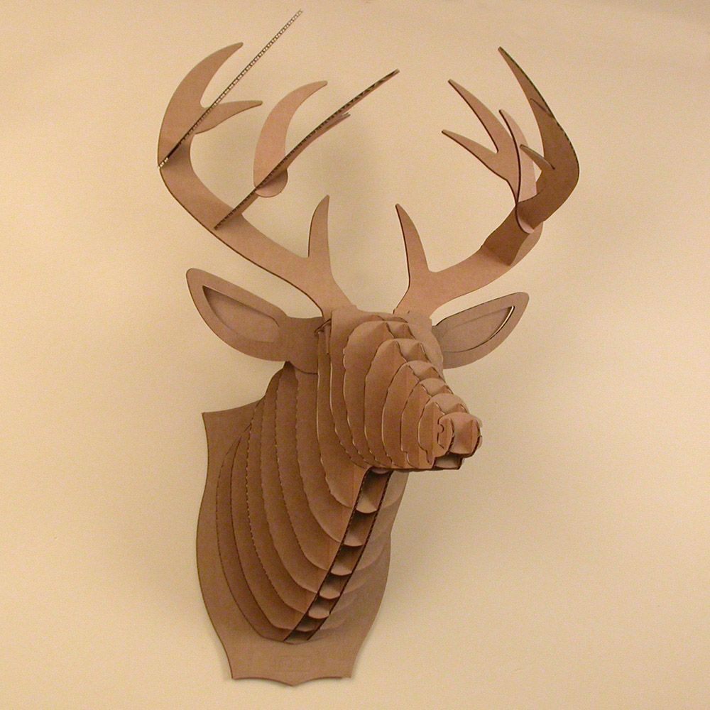 Cardboard deer cutout