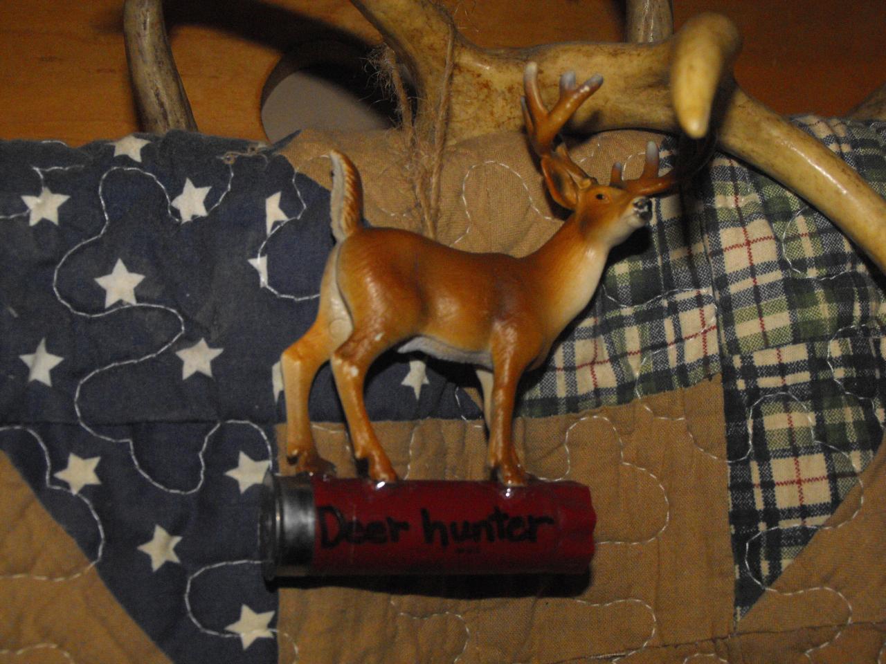 Christmas hunting ornament hunter tree deer antler camouflage diamond holiday wood walmart