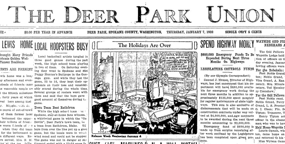 Deer park wa newspaper
