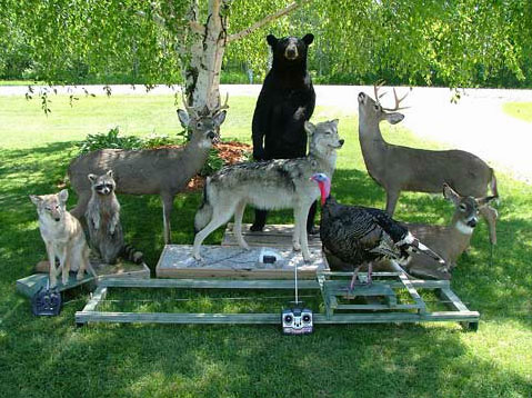 Decoys robotic remote robots turkey poaching hunting deer animals wolf raccoon bear fox base controlled undercover mission stop pdf rabbit