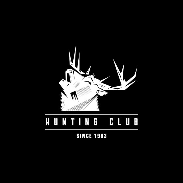 Hunting caza insignia ciervos logotipo abzeichen etiqueta feliz vexels